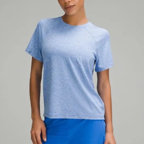 Lululemon License To Train Classic Fit T Shirt Heathered Pipe Dream Blue - Picture 1 of 5